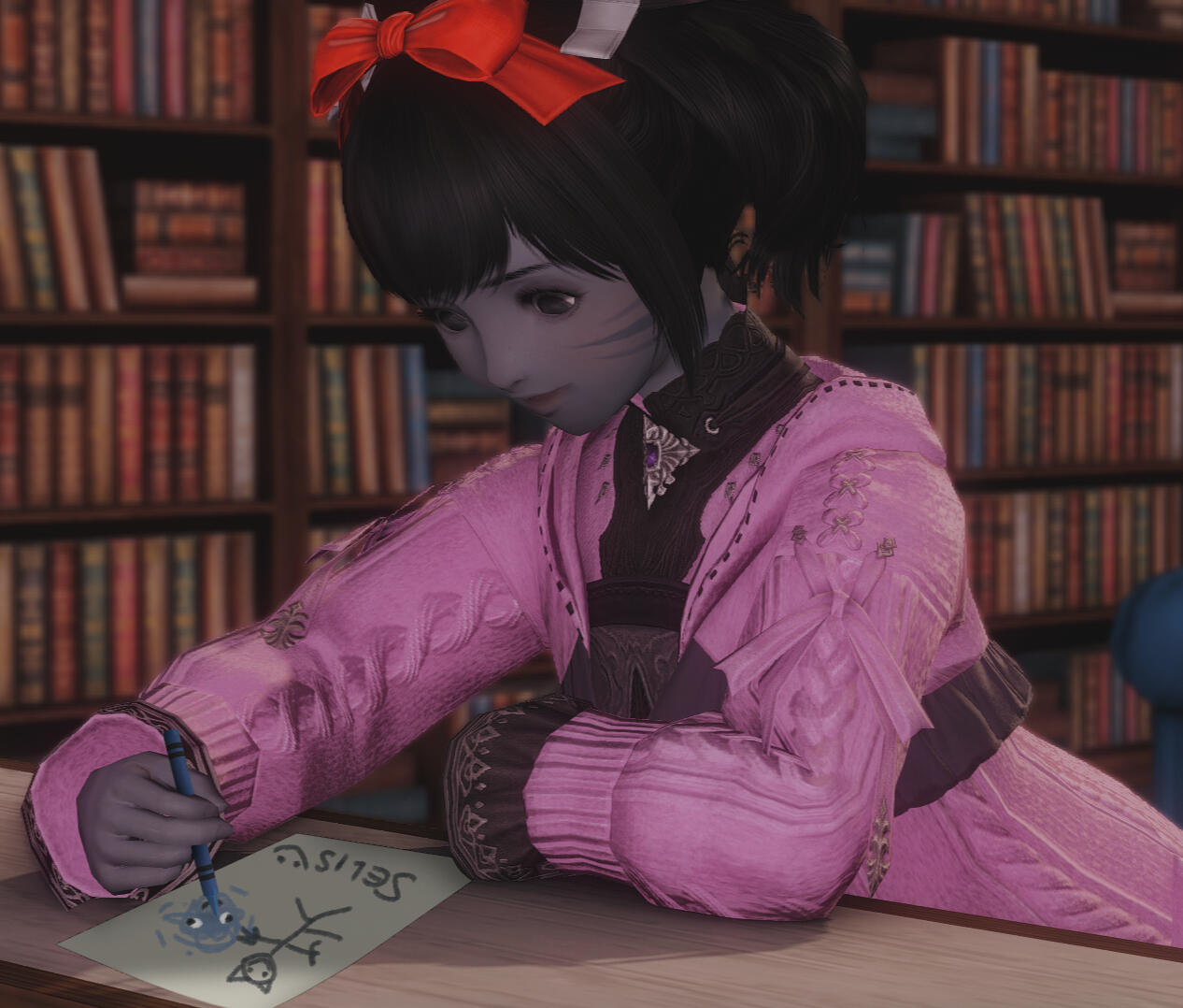 Celes tells a story